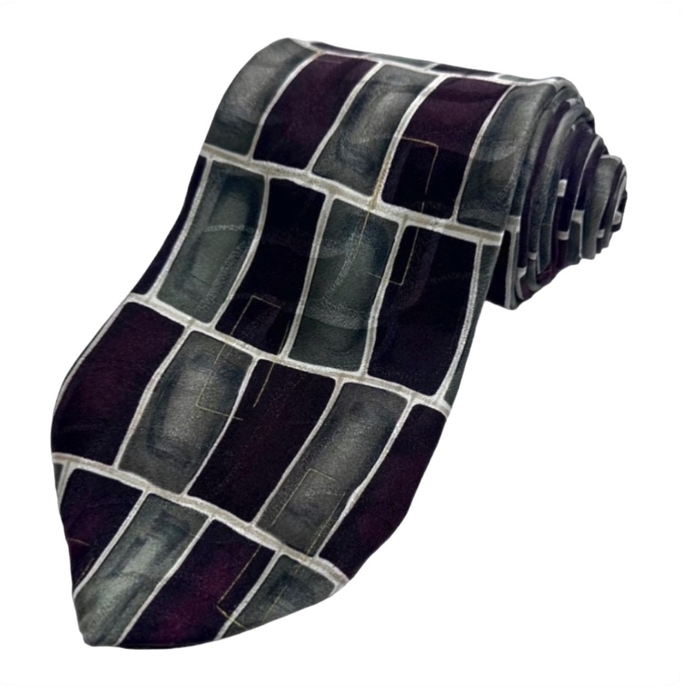 MEN'S NECKTIE - ARROW { TOTAL LENGHT: 57 " } BROWN & GREEN